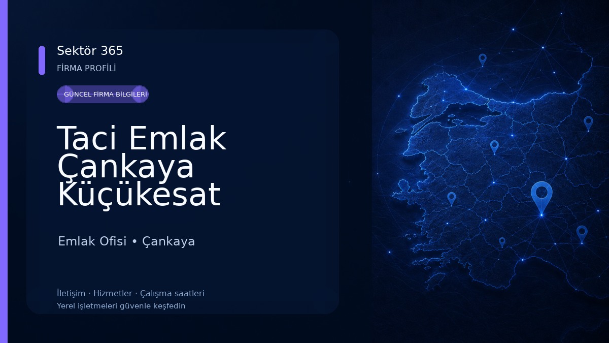 Taci Emlak Çankaya Küçükesat Seyranbağları Ankara