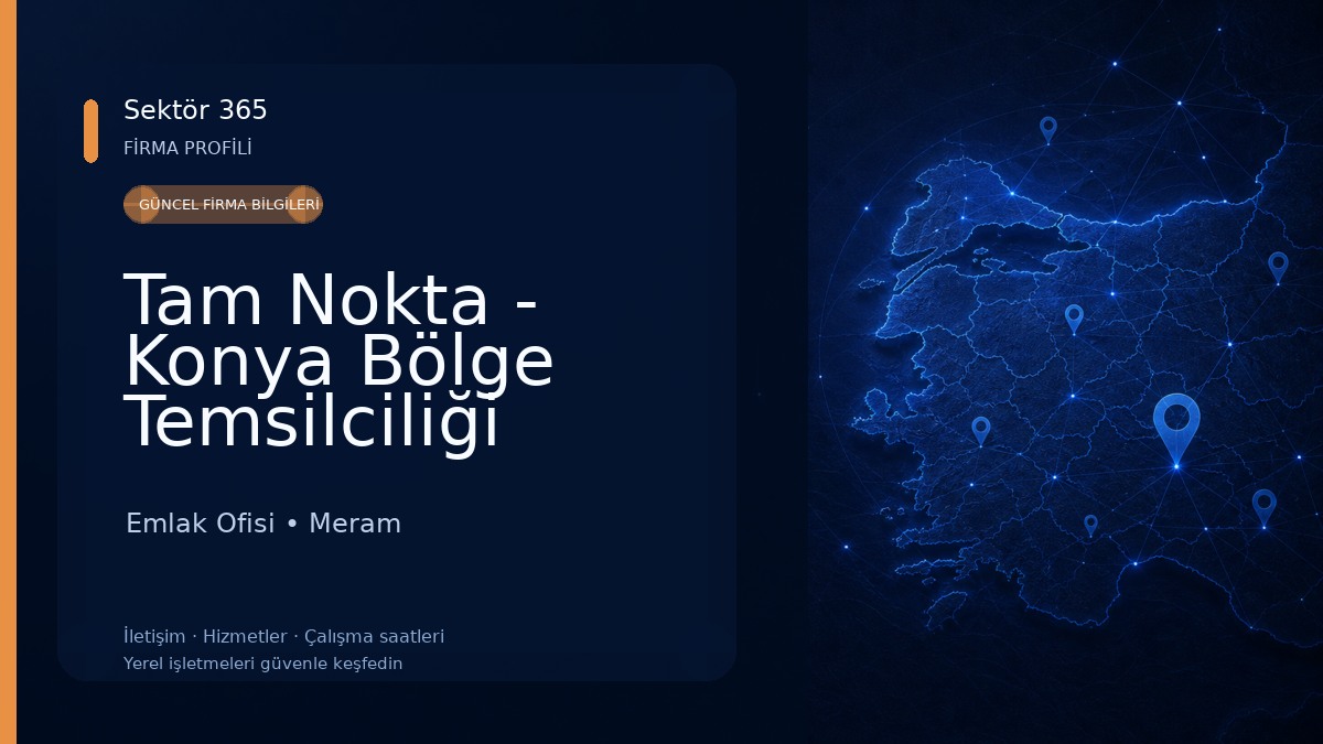 Tam Nokta - Konya Bölge Temsilciliği