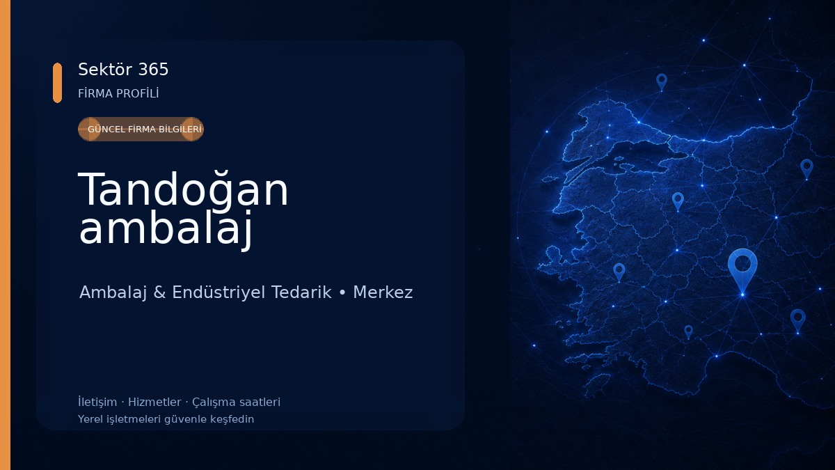 Tandoğan ambalaj Ambalaj & Endüstriyel Tedarik