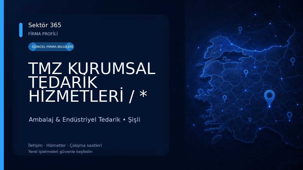 TMZ KURUMSAL TEDARİK HİZMETLERİ / * TEMİZLİK * GIDA * KIRTASİYE * AMBALAJ