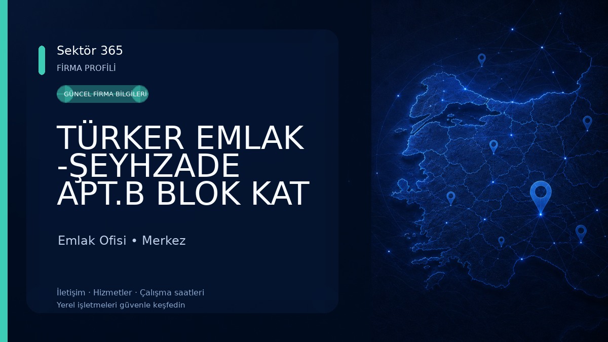 TÜRKER EMLAK -ŞEYHZADE APT.B BLOK KAT 2 NO 5-YOZGAT Emlak Ofisi