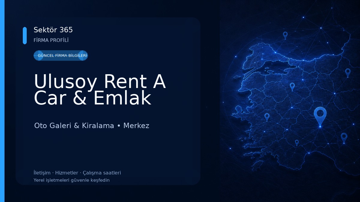 Ulusoy Rent A Car & Emlak Oto Galeri & Kiralama