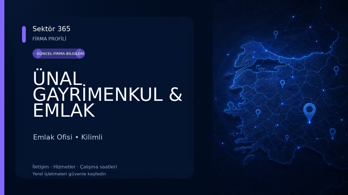 ÜNAL GAYRİMENKUL & EMLAK DANIŞMANLIĞI Emlak Ofisi