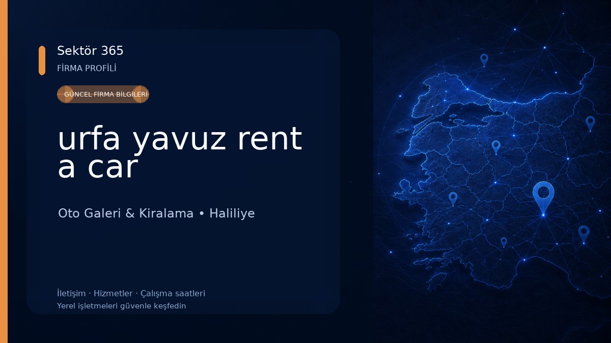 urfa yavuz rent a car Oto Galeri & Kiralama