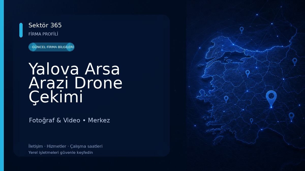 Yalova Arsa Arazi Drone Çekimi