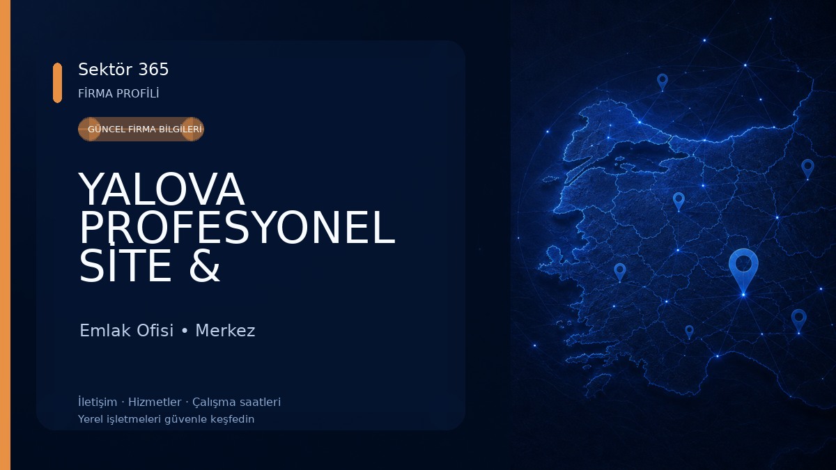 YALOVA PROFESYONEL SİTE & APARTMAN YÖNETİMİ