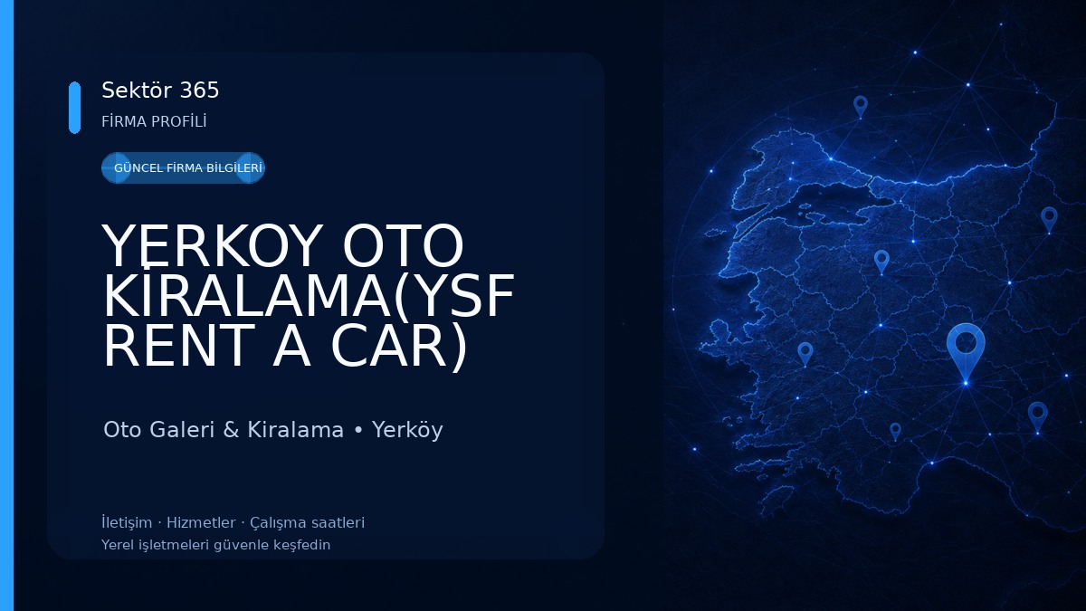 YERKOY OTO KİRALAMA(YSF RENT A CAR)
