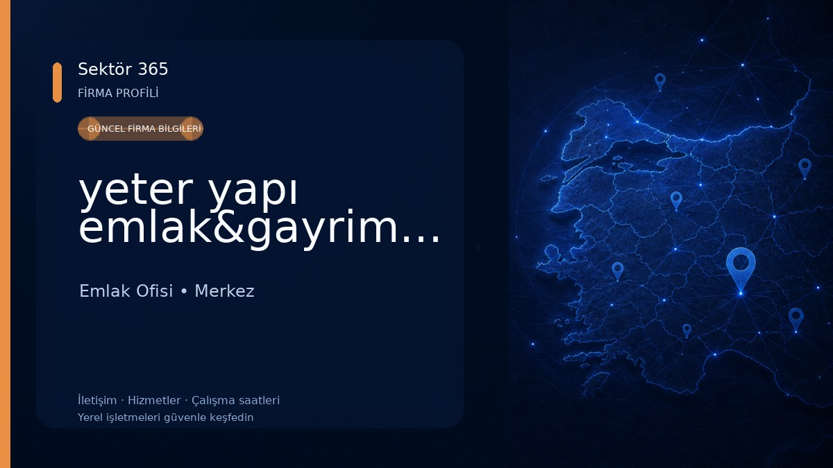 yeter yapı emlak&gayrimenkul