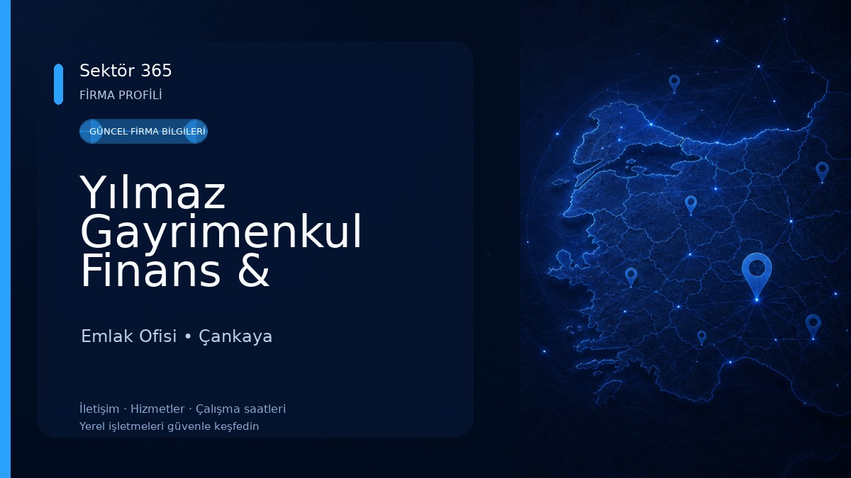 Yılmaz Gayrimenkul Finans & Danışmanlık Emlak Ofisi