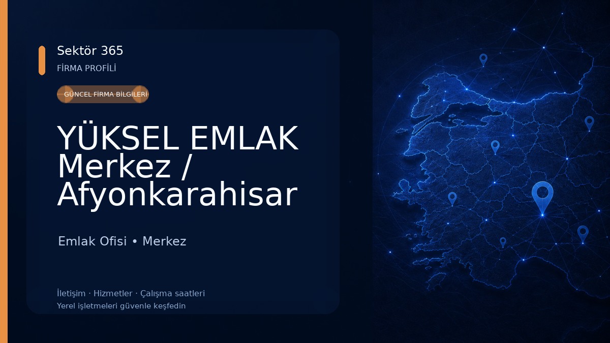 YÜKSEL EMLAK Merkez / Afyonkarahisar 