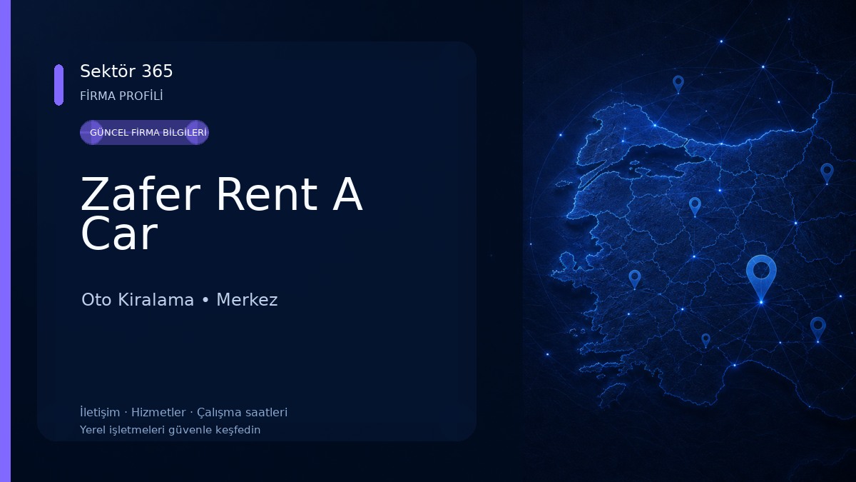 Zafer Rent A Car Oto Kiralama