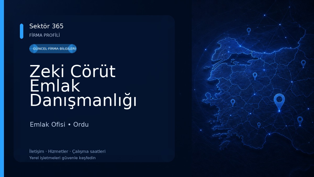 Zeki Cörüt Emlak Danışmanlığı Emlak Ofisi