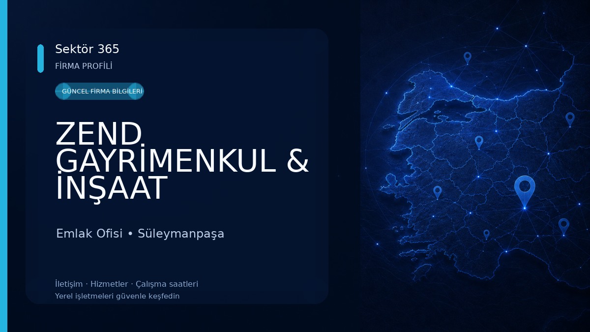 ZEND GAYRİMENKUL & İNŞAAT Emlak Ofisi